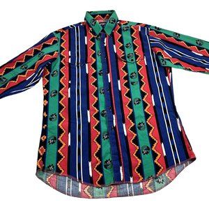 Vintage Wrangler Western Shirt 16-34 X-Long Tails Cowboy Cut